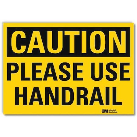 Safety Sign, 5 in H, 7 in Width, Reflective Sheeting, Horizontal Rectangle, English, U4-1599-RD_7X5