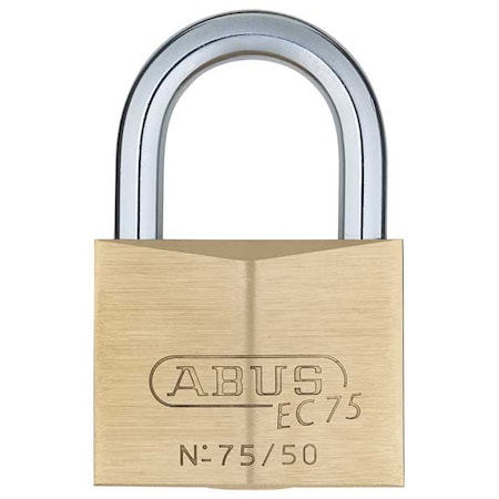 Padlock, Keyed Alike, Standard Shackle, Square Brass Body, Steel Shackle, 13/32 in W