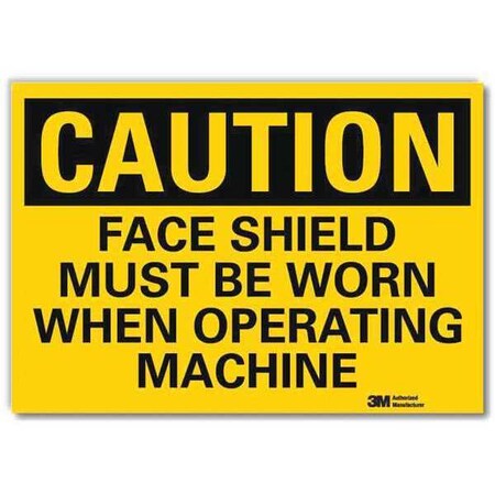Safety Sign, 10 in Height, 14 in Width, Reflective Sheeting, Horizontal Rectangle, English
