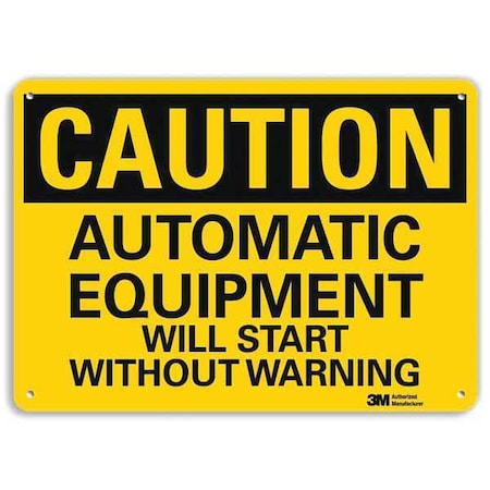 Safety Sign, 7 in Height, 10 in Width, Aluminum, Vertical Rectangle, English, U4-1068-RA_10X7