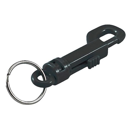 Plastic Key Clip, Black, Plastic, Not Load Rated