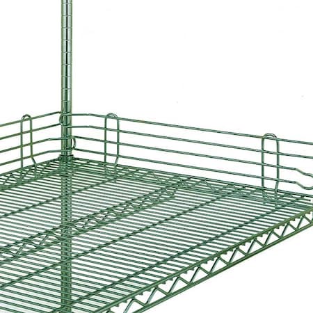 Shelf Side/Back Ledge 4"H x 18"W,2PK