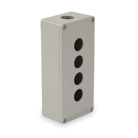 Pushbutton Enclosure,6.90 in.,4 Holes