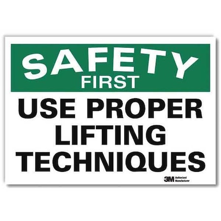Safety Decal, 10 in H, 14 in W, Reflective Sheeting, English, U7-1261-RD_14X10
