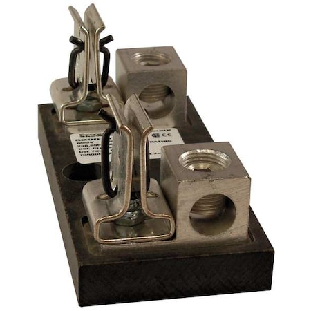 Open Fuse Block, 101 to 200A Amp Range, 600V AC/DC Volt Rating, 1 Poles, Box Lug