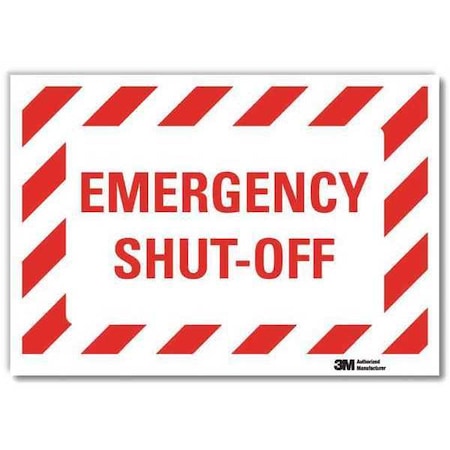 Safety Decal,Reflective Vinyl,5inHx7inW, U7-1060-RD_7X5