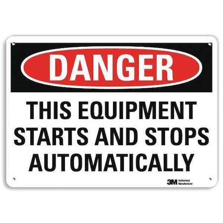 Danger Sign,4 Hole Mount,10in W x 7in H, U3-2008-RA_10X7
