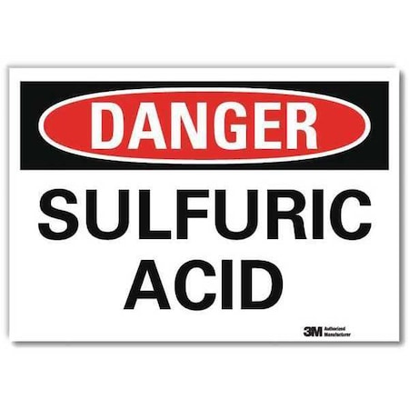 Danger Sign, 7 in H, 10 in W,Vertical Rectangle, English, U3-1997-RD_10X7