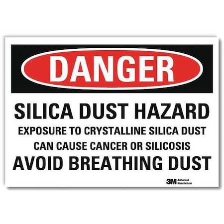 Danger Sign, 7 in H, 10 in W,Vertical Rectangle, English, U3-1980-RD_10X7