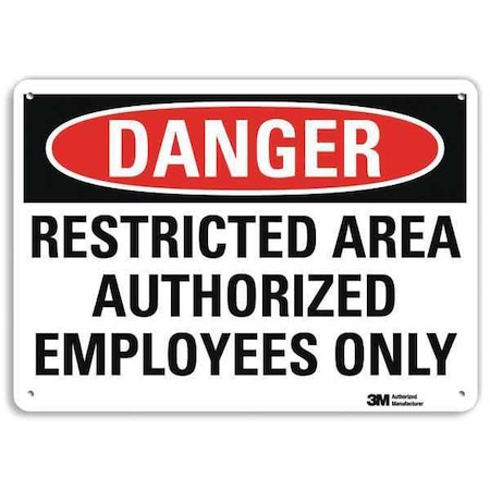 Danger Sign,4 Hole Mount,10in W x 7in H, U3-1952-RA_10X7