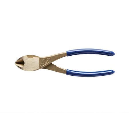 7 in High Leverage Diagonal Cutting Plier Flush Cut Oval Nose Uninsulated
