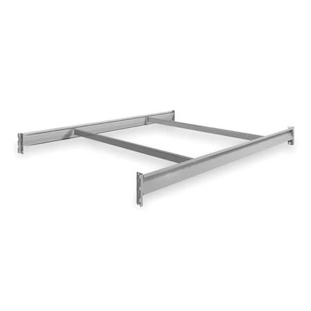 Shelf, 48 in D, 60 in W, Industrial Gray