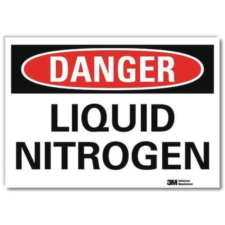 Danger Sign, 7 in H, 10 in W,Vertical Rectangle, English, U3-1754-RD_10X7
