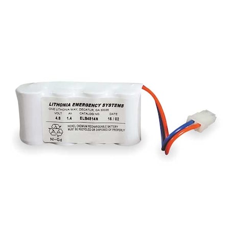 Battery,Nickel Cadmium,4.8V,1.4A/HR.