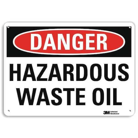 Danger Sign,4 Hole Mount,10in W x 7in H, U3-1580-RA_10X7