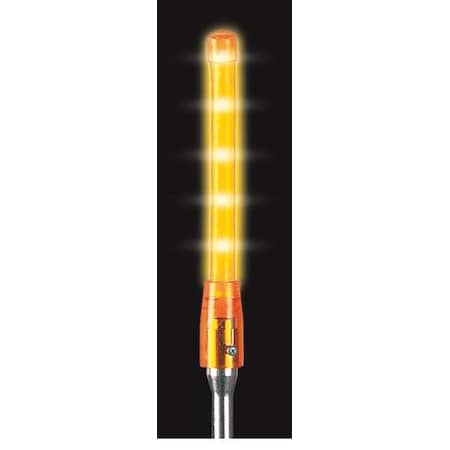 Warning Whip Glo-Worm LED Light,Amber