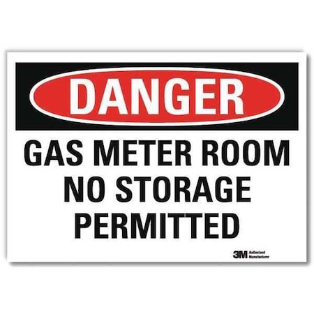 Danger Sign, 7 in H, 10 in W, Reflective Sheeting, Vertical Rectangle, English, U3-1530-RD_10X7
