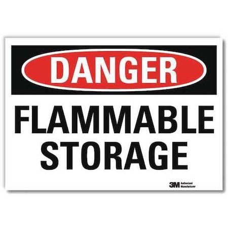 Danger Sign, 5 in H, 7 in W,Horizontal Rectangle, English, U3-1508-RD_7X5