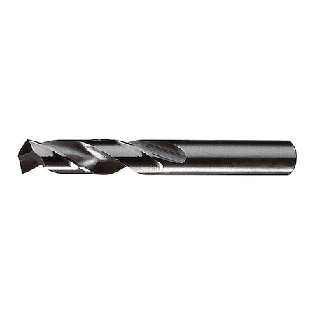 Screw Machine Drill Bit, 1/2 in Size, 135  Degrees Point Angle, Cobalt Steel, Straw/Bronze Finish