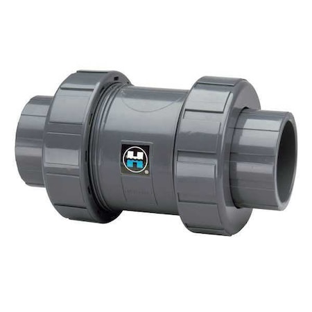 Check Valve, True Union, Ball, 1-1/2", CPVC/FPM, S/T