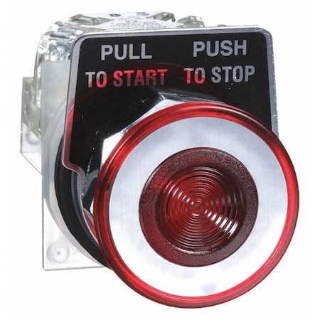 Push Button Operator, 30 mm, SPDT, Red