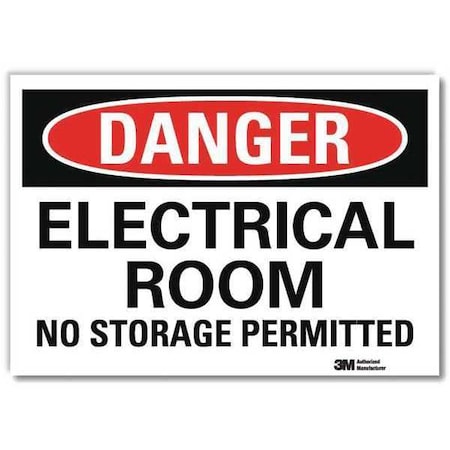 Danger Sign,Self-Adhesv Mount,10inWx7inH, U3-1410-RD_10X7