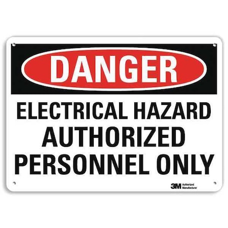 Danger Sign,4 Hole Mount,10in W x 7in H, U3-1407-RA_10X7