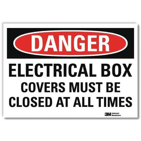 Danger Sign,Self-Adhesv Mount,7inWx5inH, U3-1400-RD_7X5