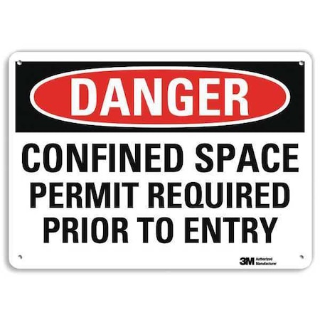 Danger Sign,4 Hole Mount,10in W x 7in H, U3-1231-RA_10X7