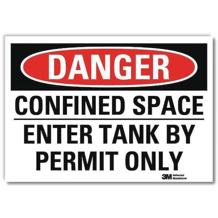 Danger Sign,Self-Adhesv Mount,10inWx7inH, U3-1203-RD_10X7