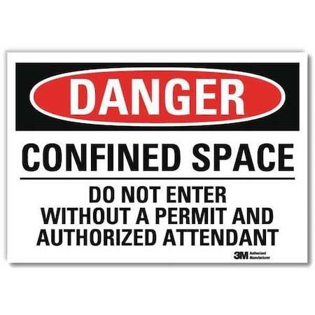 Danger Sign,Self-Adhesv Mount,7inWx5inH, U3-1198-RD_7X5