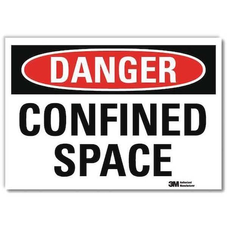 Danger Sign,Self-Adhesv Mount,10inWx7inH, U3-1188-RD_10X7