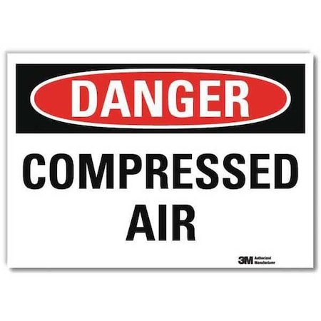 Danger Sign, 10 in H, 14 in W,Horizontal Rectangle, English, U3-1184-RD_14X10
