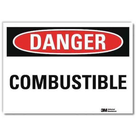 Danger Sign, 7 in H, 10 in W,Vertical Rectangle, English, U3-1181-RD_10X7