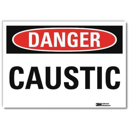 Danger Sign, 5 in H, 7 in W,Horizontal Rectangle, English, U3-1151-RD_7X5