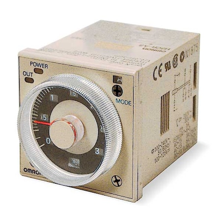 Multifunction Time Delay Relay, Square, 8 Functions 48V DC, DPDT