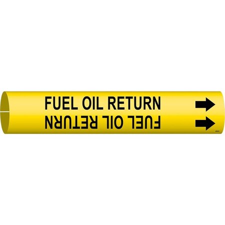 Pipe Mrkr,Fuel Oil Return,1-1/2to2-3/8In, 4064-B
