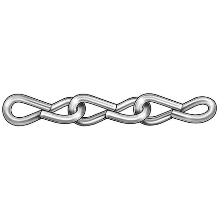 100-ft. Long, Size 12, 29 lbs. Zinc Single Jack Chain