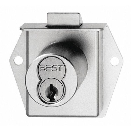 Latchbolt Cabinet Lock,Satin Chrome