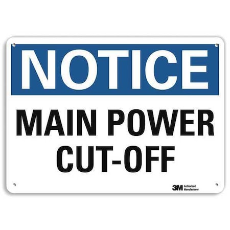 Notice Sign, RecycldReflecAlum, 10inWx7inH, U5-1317-RA_10X7