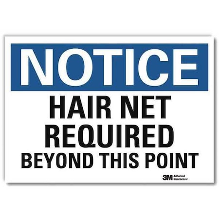 NoticeSign, ReflcSelfAdhVinyl, 14inWx10inH, U5-1247-RD_14X10