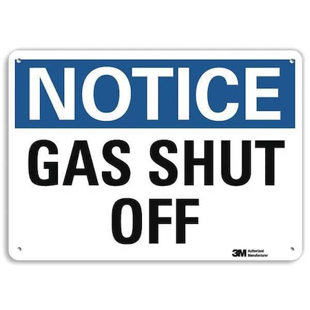 Notice Sign, 7 in H, 10 in W, Vertical Rectangle, English, U5-1240-RA_10X7