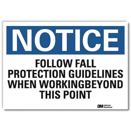 NoticeSign, ReflcSelfAdhVinyl, 14inWx10inH, U5-1228-RD_14X10