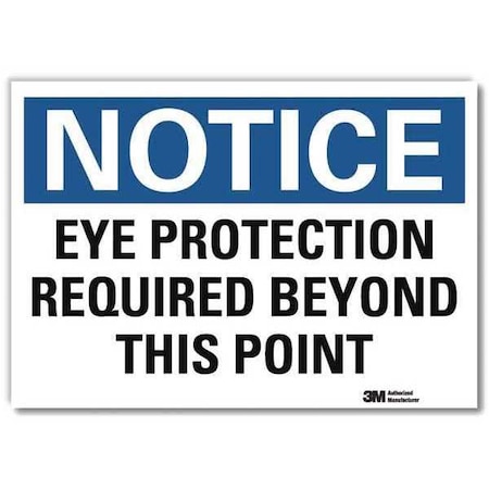 NoticeSign, ReflecSelfAdhVinyl, 10inWx7inH, U5-1212-RD_10X7