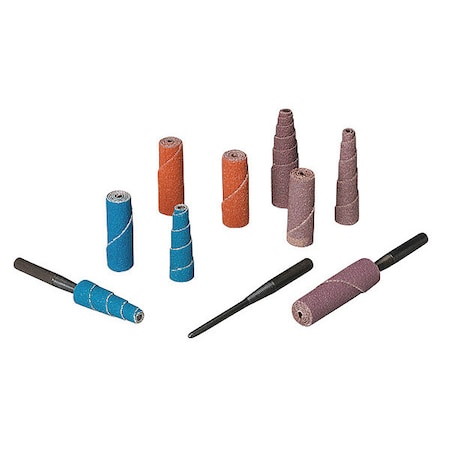 Cartridge Roll,3/8Dia x 1-1/2L in,80Grit