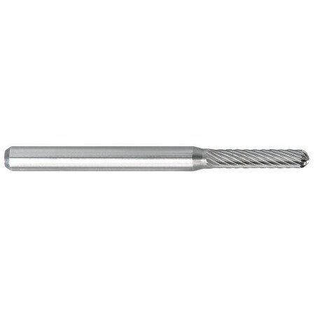 Carbide Bur,2-1/2mm Cut Dia.,RH Cut