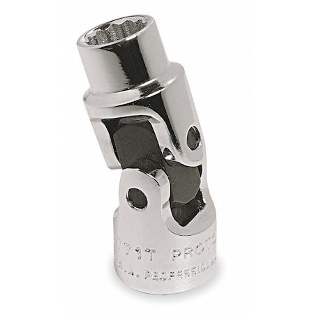 1/4 in Drive, 1/4" Triple Square SAE Socket, 12 Points, Flex Steel,Chrome,1/4