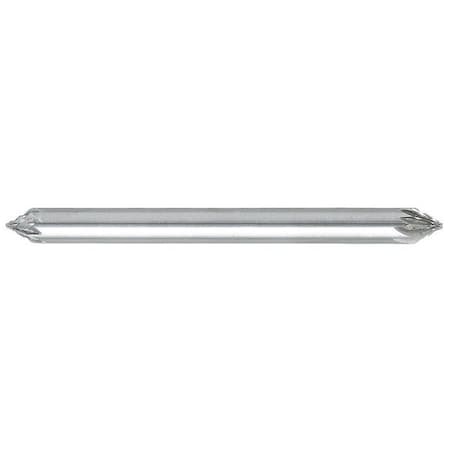 Carbide Bur,60 deg. Included Angle,1/8in