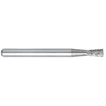 Carbide Bur,10 deg. Inverted Angle,1/8in