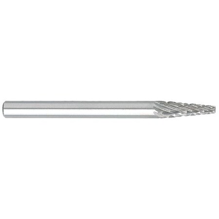 Carbide Bur,12 deg. Included Angle,1/8in